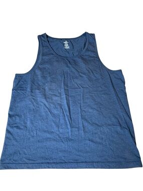Mountain Ridge Men’s Blue Tank Top Size XXL Cotton Blend Sleeveless Shirt